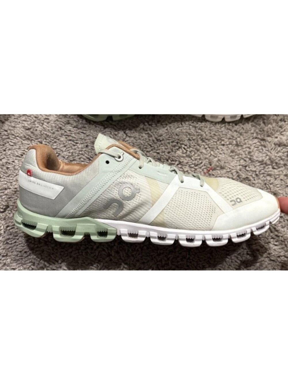 On Cloud Cloudflow Womens Size 11 Running Shoes Sneakers Green White